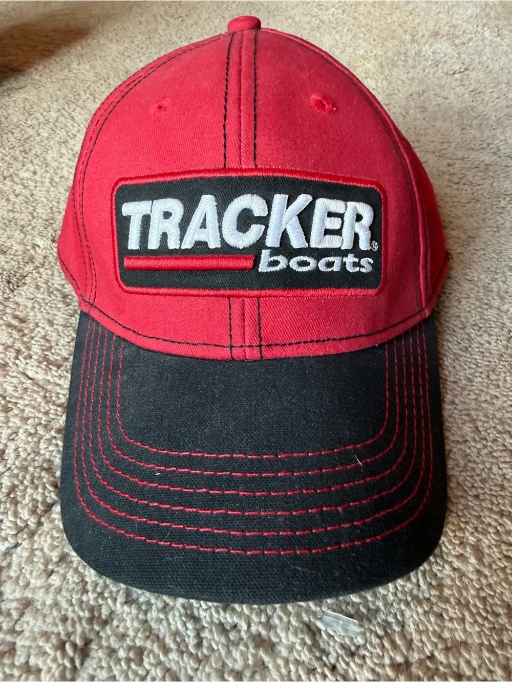 Red and Black Logo Baseball Cap